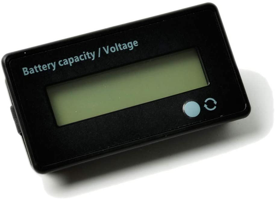 12V 24V 36V 48V Battery Meter, Battery Capacity Voltage Indicator, Lead-Acid & Lithium ion Battery Charge Discharge Monitor, for Motorcycle Car Truck Vehicle Marine Boat Golf Cart Club Car Forklift