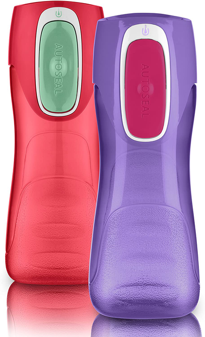 Contigo Autoseal Trekker Kids Water Bottle, 2-Pack, Sprinkles & Wink