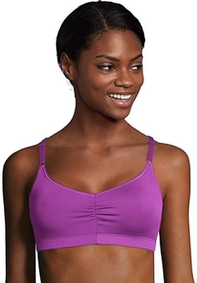 Hanes Women's ComfortBlend Soft T-Shirt Wirefree Pullover Bra MHG541