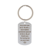 Any Man Can Be a Father Keychain for Step Dad Father Thank You Loving Me as Your Own Gifts
