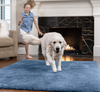 Gorilla Grip Original Ultra Soft Runner Area Rug, 2x8 FT, Many Colors, Luxury Shag Carpets, Fluffy Indoor Washable Rugs for Kids Bedrooms, Plush Home Decor for Living Room Floor, Bedroom, Blue