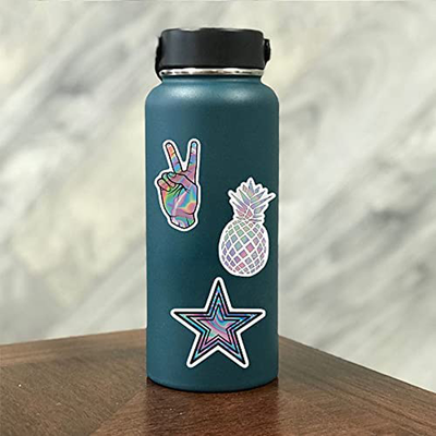 Cute Blue Vsco Girls Stickers for Water Bottles Big 50 Pack, Waterproof Frost Visco Stickers for Hydro Flask Laptop, Phone Travel Extra Durable, Christmas Holiday Kids Teens Rewards Decorations Gifts
