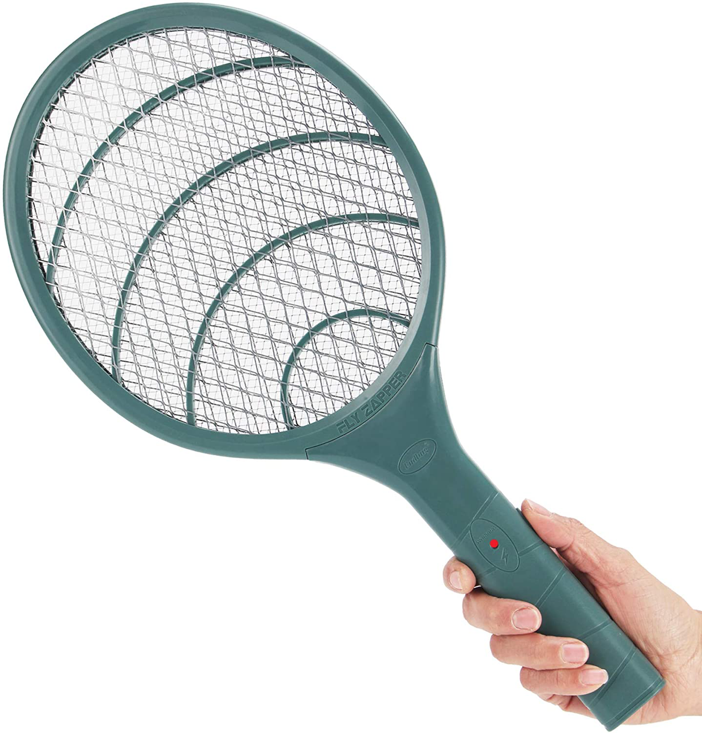 Electronic Fly Swatter 3000 Volt Mosquito Killer Bee Bugs Zapper Racket Pests Insects Control Fly Killer for Indoor Outdoor (Green)