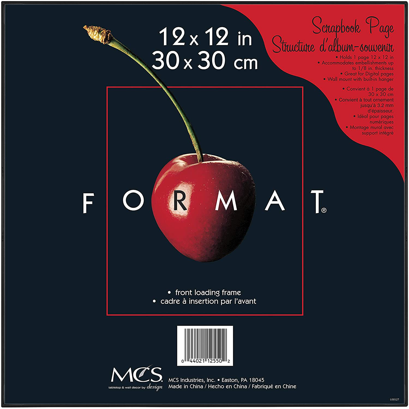 MCS Format Frames, 12 x 12 in, Black