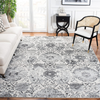 Safavieh Madison Collection MAD600D Boho Chic Glam Paisley Non-Shedding Stain Resistant Living Room Bedroom Area Rug, 8' x 10', Cream / Silver