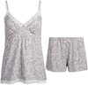 Women's Pajama Set- 2-Piece Micro Shorts and Cami Sleepwear Set