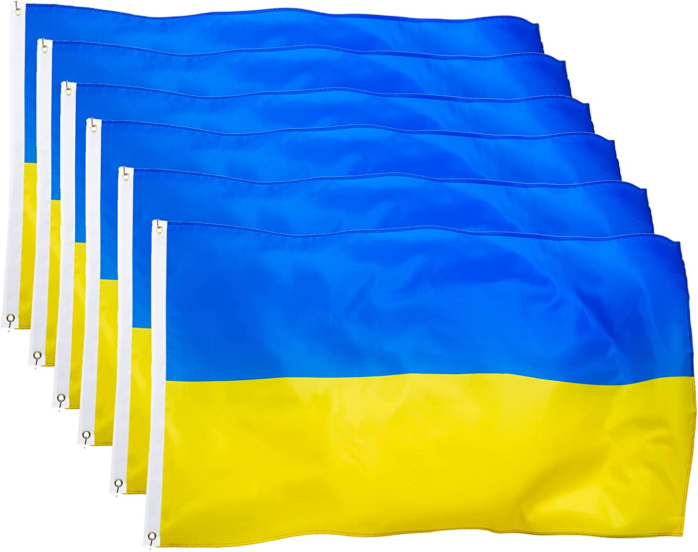 Ukraine Flag 3'x5' Ukrainian National Flags with Brass Grommets