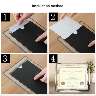 8.5 x 11 Certificate Document Frame Packs4 Diploma Glass Picture Frames for Tabletop