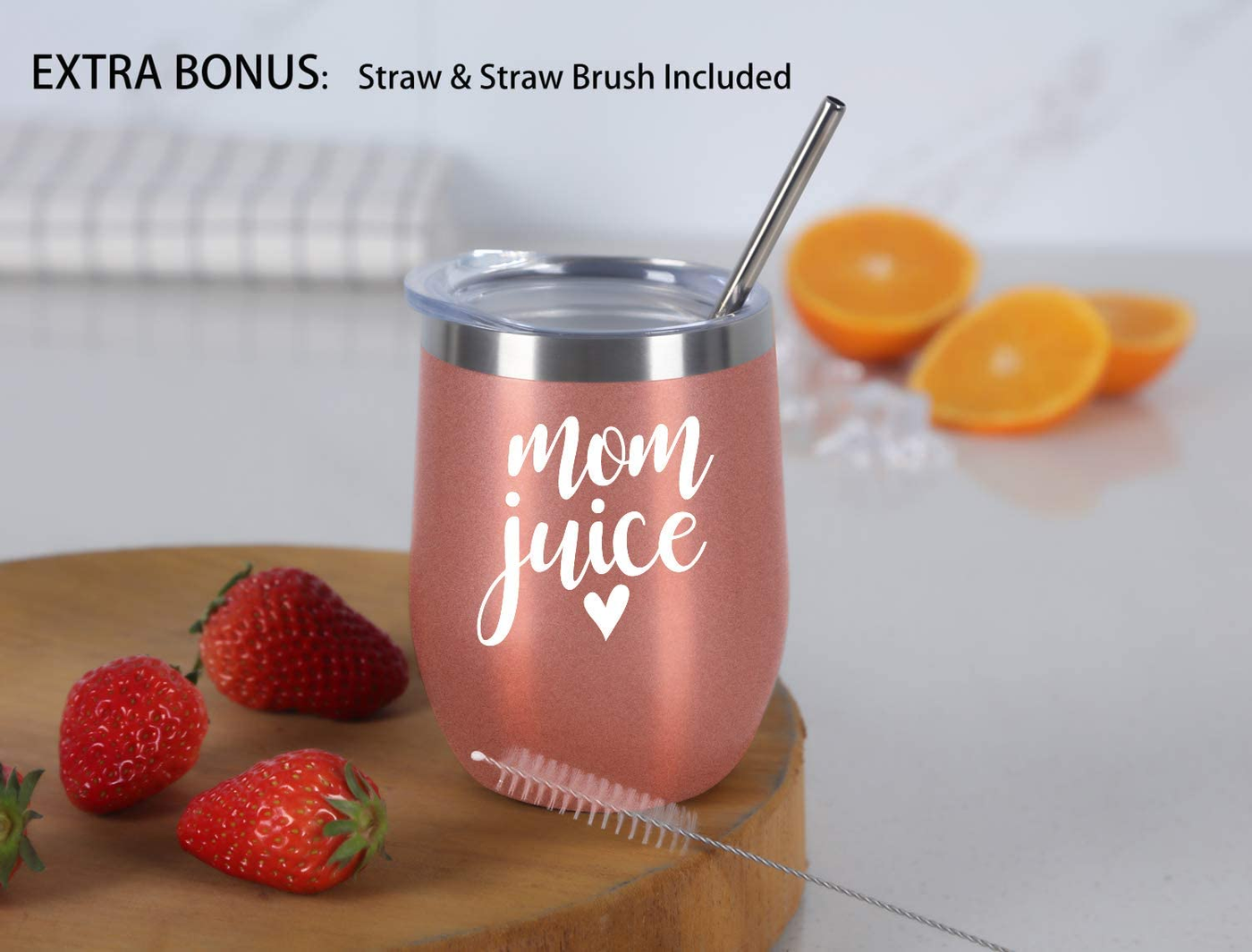 Mom Juice 12oz Wine Tumbler