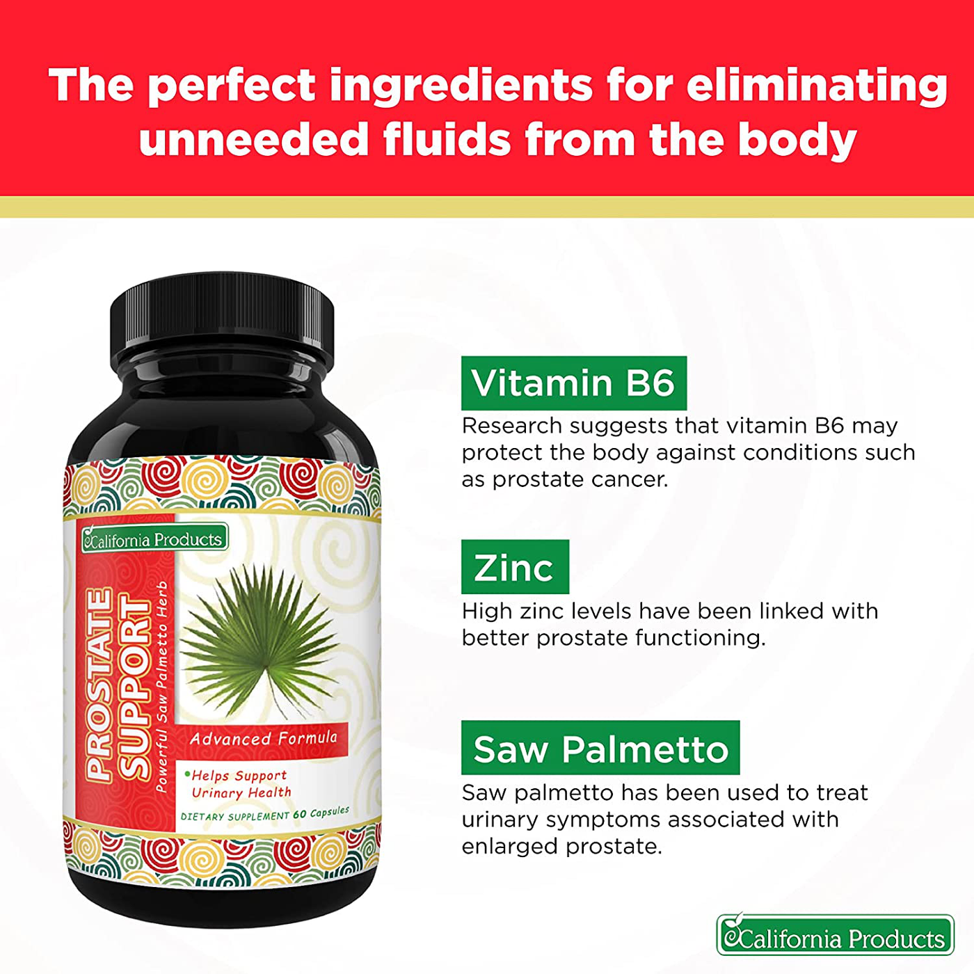 Pygeum and Saw Palmetto Prostate Supplement - Saw Palmetto and Pygeum Bark Prostate Supplements for Men for Urinary Tract Health - Prostate Health.