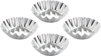 Mrs. Anderson’s Baking Tartlet Molds, Fluted Domed, Set of 4