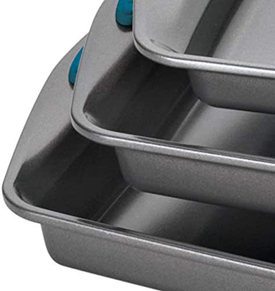 Rachael Ray Bakeware Nonstick Cookie Pan Set, 3-Piece