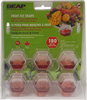 BEAPCO 10036 Prefilled Fruit Fly Traps, 6-Pack, Red