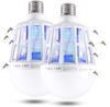 2 Pack Bug Zapper Light Bulbs, 2 in 1 Mosquito Killer Lamp, UV LED Bulb Zapper for Patio and Indoor