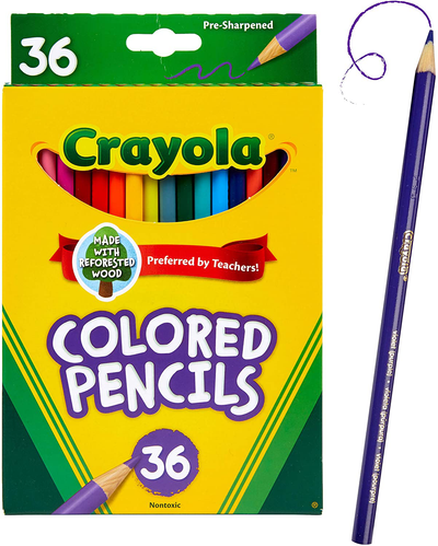 Crayola Colored Pencil Set, School Supplies, Assorted Colors