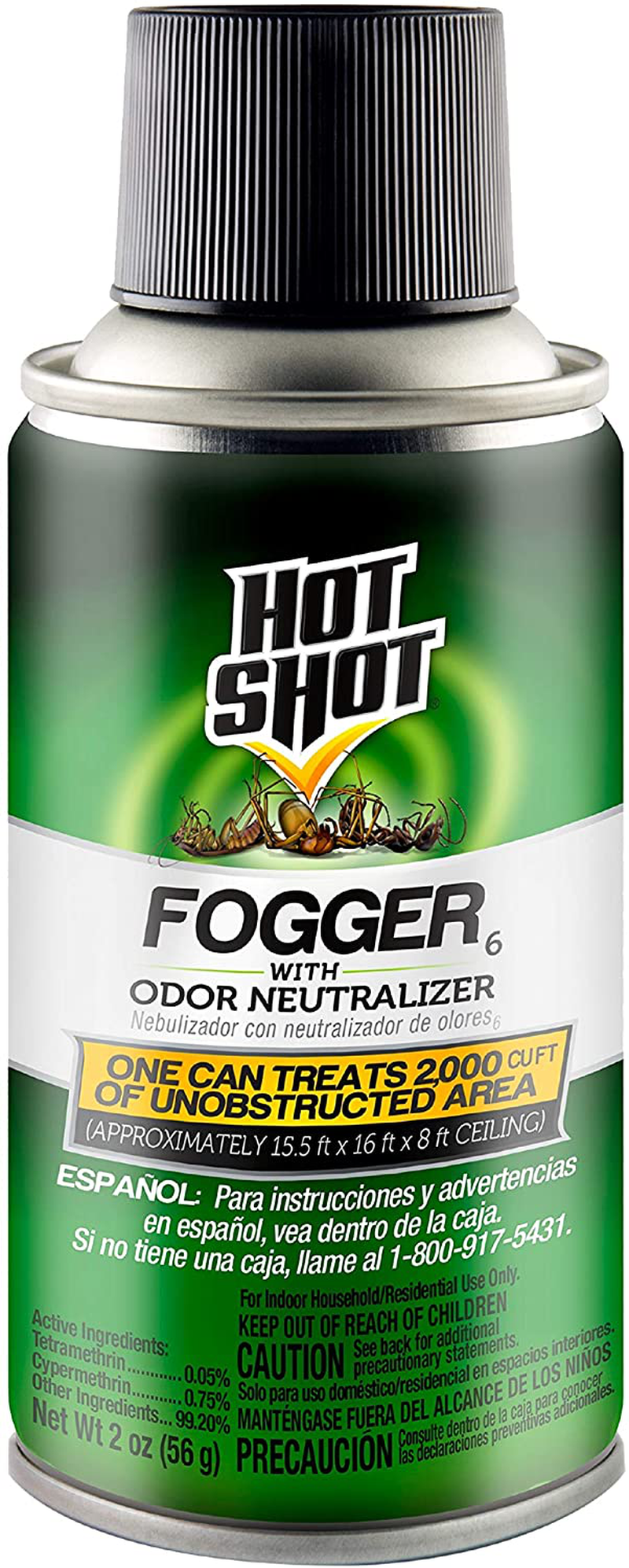 Hot Shot Fogger6 With Odor Neutralizer, 3/2-Ounce, 2-Pack