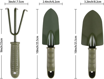 3 Piece Plant Care Kit Soft Rubberized Non-Slip Ergonomic Handles