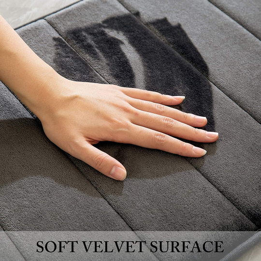 Memory Foam Bath Mat Rug, Non Slip Soft Bathroom Rug Thick Extra Absorbent 