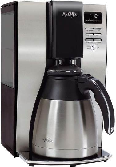 Mr. Coffee 10 Cup Thermal Programmable Coffeemaker, Stainless Steel
