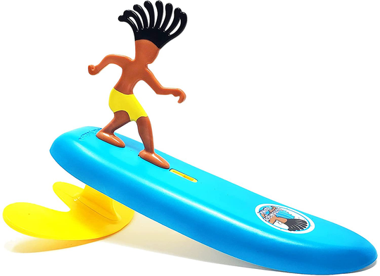 Surfer Dudes Classics Wave Powered Mini-Surfer and Surfboard Toy - Hossegor Hank