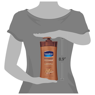 Vaseline Intensive Care Body Lotion, Cocoa Radiant, 20.3 Fl Oz (Pack of 3)