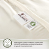 Whisper Organics 100% Organic Cotton Quilted Mattress Cover, 17" Deep - GOTS Certified (California King)