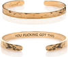 Carviell Bracelets for Women, Personalized Gifts for Her, Mom, Best Friend, Inspirational Friendship Cuff for Teen Girls, Engraved, Birthday Gift Jewelry