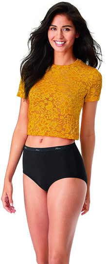 Hanes Women's Cotton Brief Underwear (Regular & Plus Sizes)