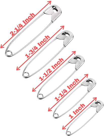 Mr. Pen- Safety Pins, Safety Pins Assorted, 300 Pack, Assorted Safety Pins, Safety Pin, Small Safety Pins, Safety Pins Bulk, Large Safety Pins, Safety Pins for Clothes