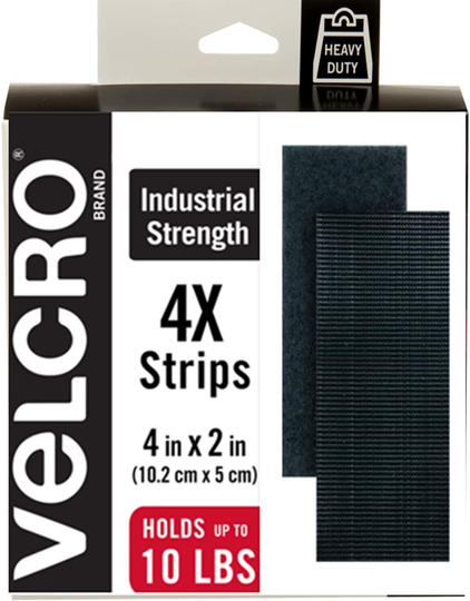 VELCRO Brand Industrial Fasteners Stick-On Adhesive | Professional Grade Heavy Duty Strength | Indoor Outdoor Use, 1 7/8in, Circles 4 Sets