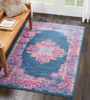 Nourison Passion Blue Modern Rug, 3'9" x 5'9", 5 Feet