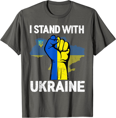 Support Ukraine I Stand With Ukraine Shirt Ukrainian Flag T-Shirt