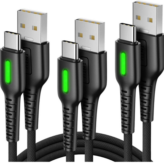 3 Pack Nylon Braided Quick Charging Cables Compatible With Huawei P30