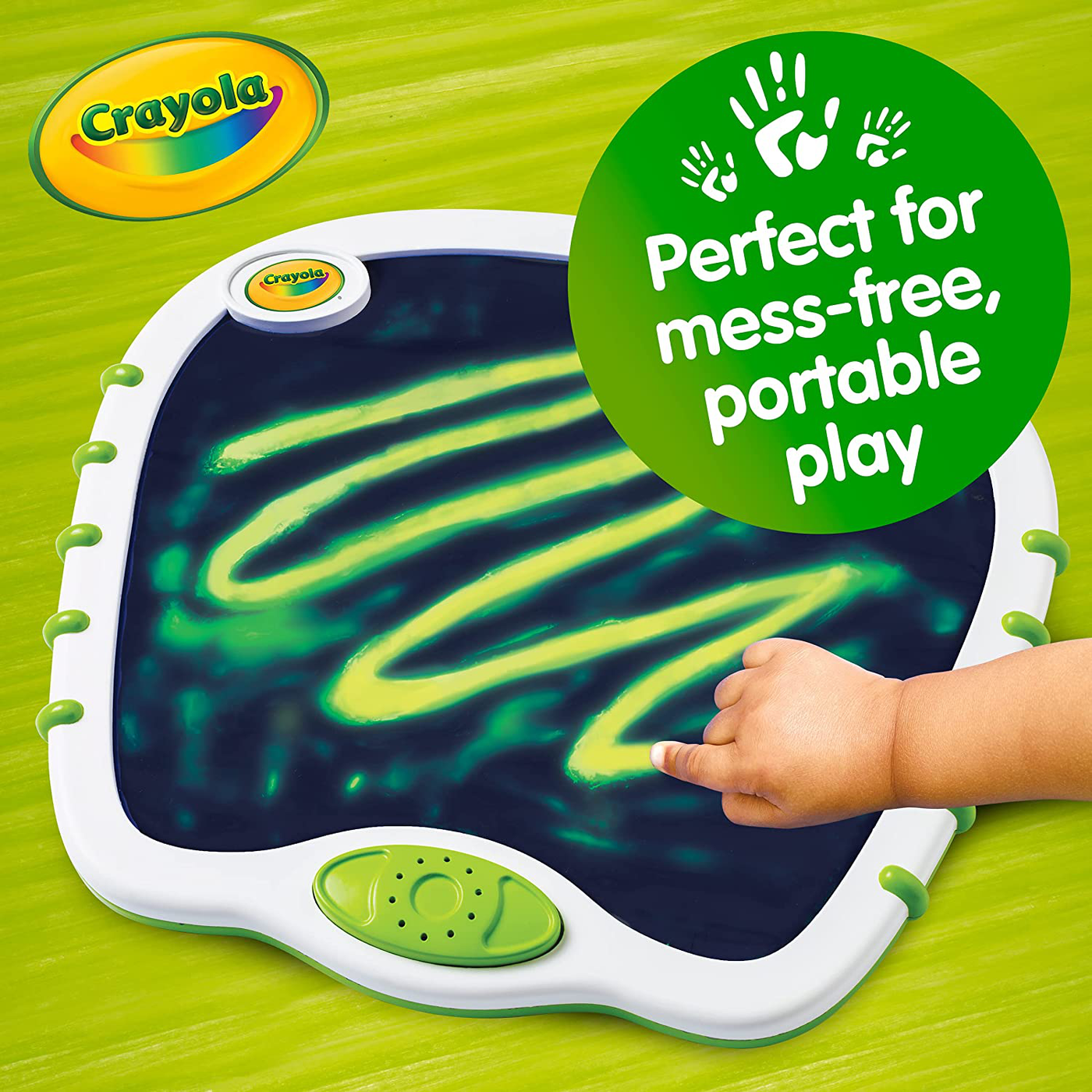 My First Crayola Touch Lights, Musical Doodle Board, Toddler Toy, Gift, White, Green