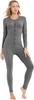 YANGXINYUAN Womens Onesie Pajamas Base Layers Thermal Underwear Long Sleeve Jumpsuit Sleepwear