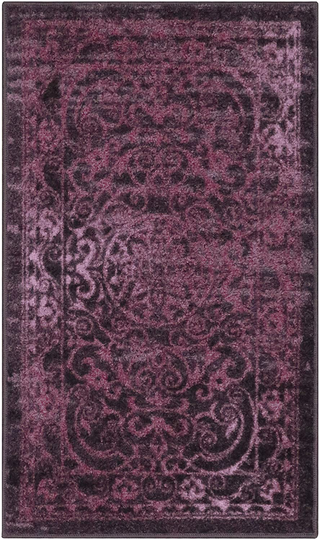 Maples Rugs Pelham Vintage Kitchen Rugs Non Skid Accent Area Carpet [Made in USA], 2'6 x 3'10, Wineberry