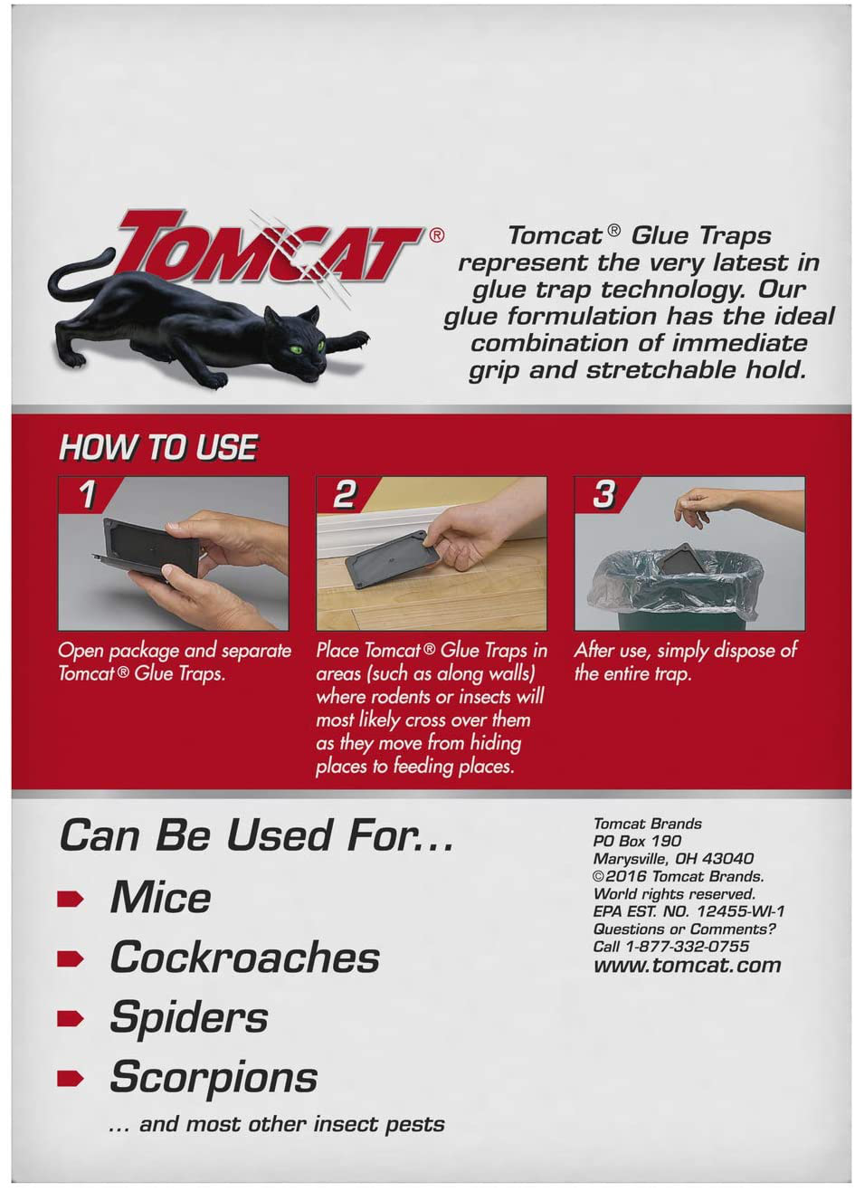 Tomcat 032310 Household Pests, Professional Strength Glue Size with Eugenol for Enhanced Stickiness