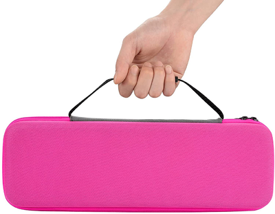 Linkidea Hard Travel Case for Revlon Hair Dryer Brush, Hot Tools One-Step Hair Dryer and Volumizer Styler, Hot Air Brush Carrying Case Box (Rose Red)