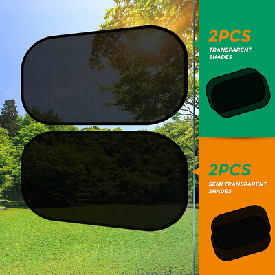 Car SunShades for Side Window Car Interior Sun Protection Cling Shade 21''x14'' for Baby Blocks Over 98% of Harmful UV Rays, Protect Child from Sun Glare and Heat