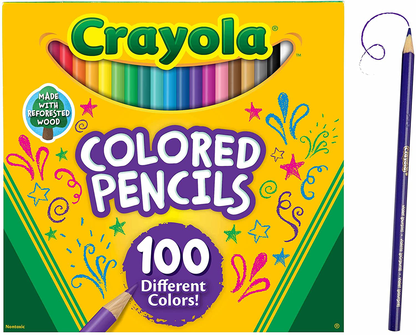 Crayola Colored Pencil Set, School Supplies, Assorted Colors