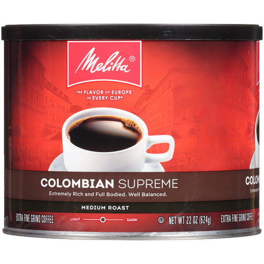 22oz Can Extra Fine Grind Melitta Medium Roast Coffee