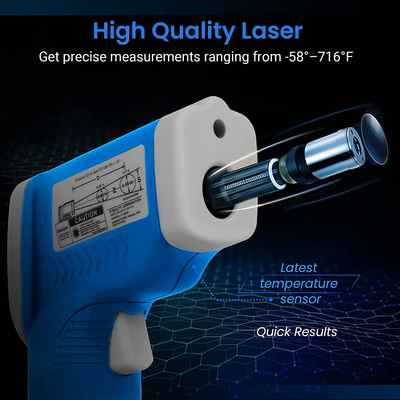 Etekcity Infrared Thermometer 774 (Not for Human) Temperature Gun Non-Contact for Cooking, Home Repairs, Maintenance-58 (50℃ to 380℃), 58℉ to 716℉ (-50℃ to 380℃), Yellow