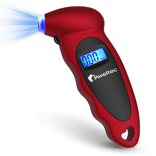 150 PSI Digital Tire Pressure Gauge with 4 Settings, Backlit LCD Screen and Non-Slip Grip
