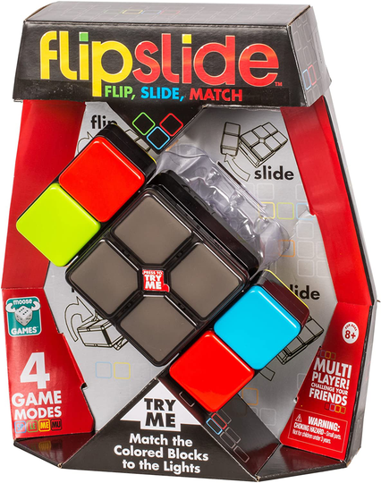 Flipslide Game, Electronic Handheld Game | Flip, Slide, and Match the Colors to Beat the Clock - 4 Game Modes - Multiplayer Fun