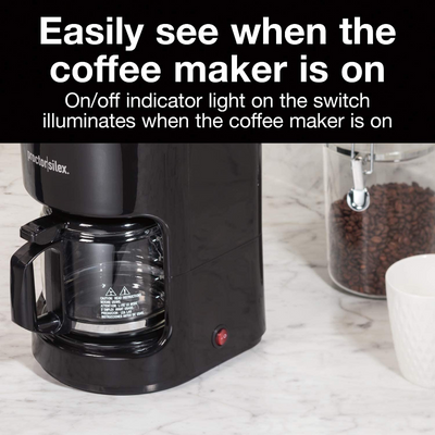 Proctor Silex 10-Cup Coffee Maker, Works with Smart Plugs That Are Compatible with Alexa