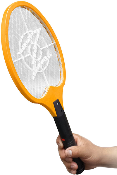 Koramzi Bug Zapper Racket Fly Swatter Mosquito Killer, Zap Mosquito Best for Indoor and Outdoor Pest Control F2 (Yellow)