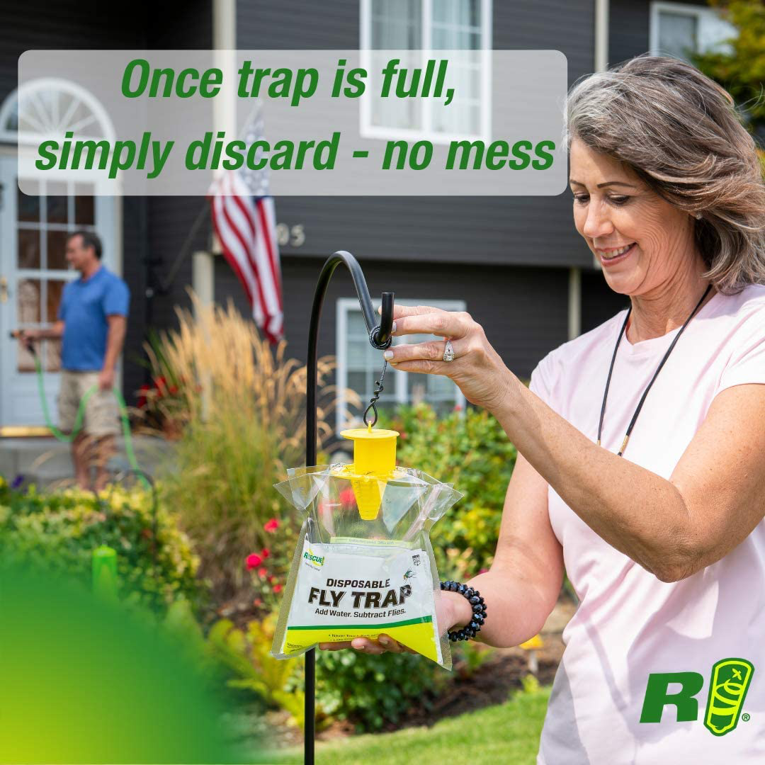 RESCUE! Outdoor Disposable Fly Trap – 2 Pack