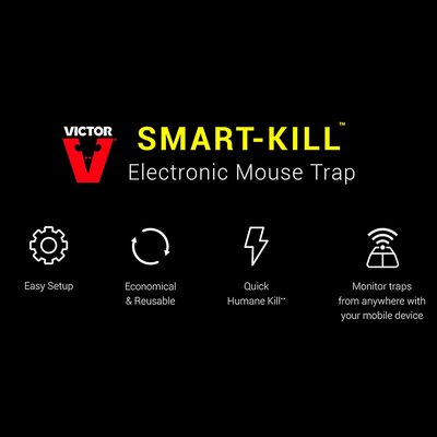 Victor Chambers RF4-M1 Smart-Kill Electronic Mouse Trap Refill – 4-Pack, 4, Black