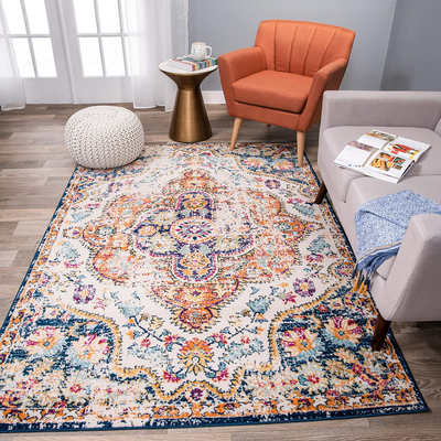 Rugshop Vintage Distressed Bohemian Area Rug 3'3" x 5' Gray
