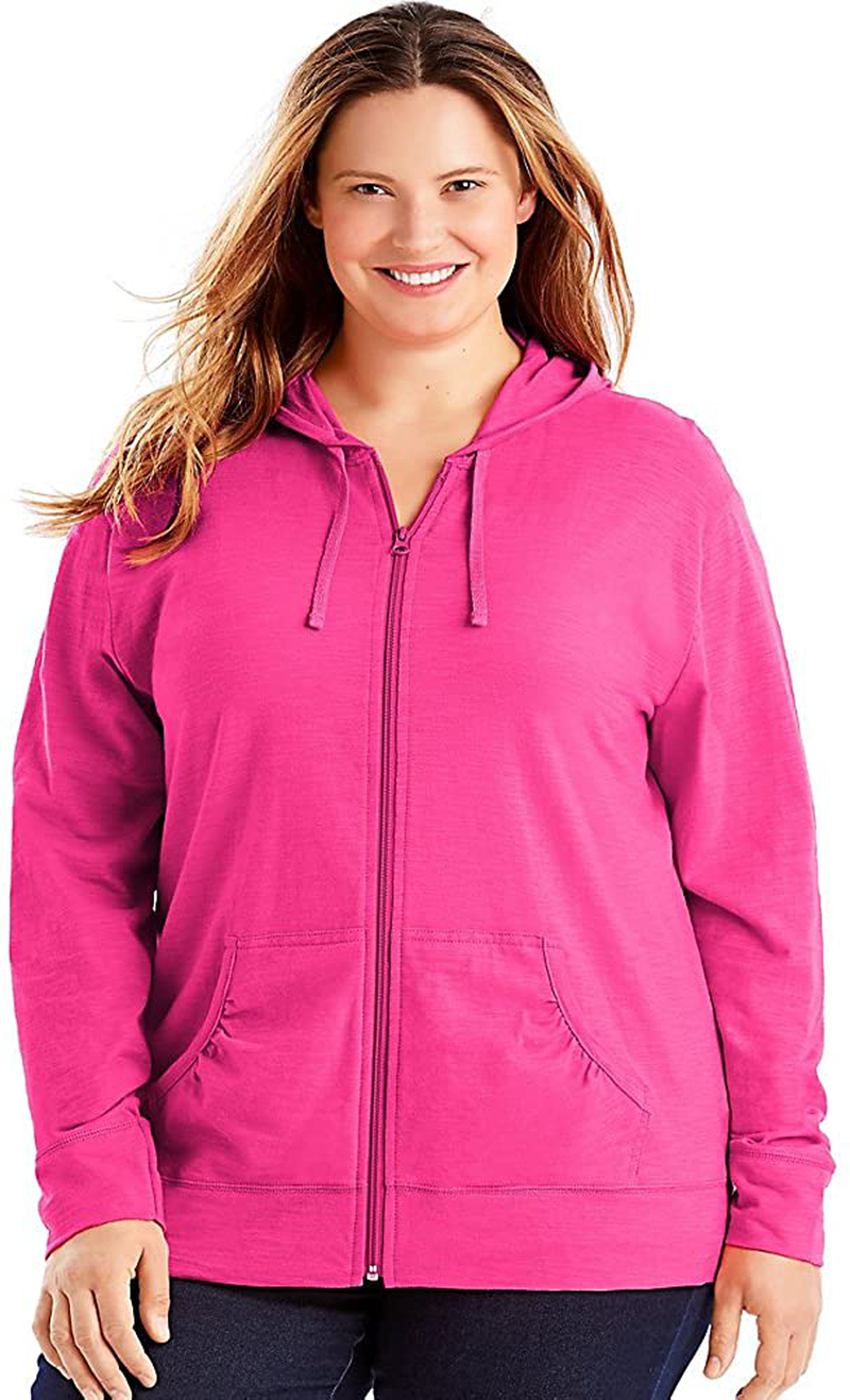 Just My Size Women's Plus-Size EcoSmart Full-Zip Hoodie